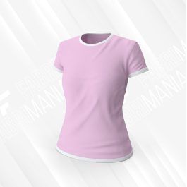 Womens Cotton Pink Tee