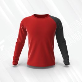 Mens Red Full Sleeve Tee