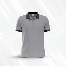 Mens Gray Polo