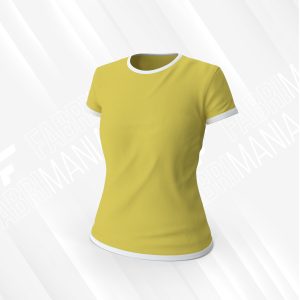 Womens Cotton Yellow Tee